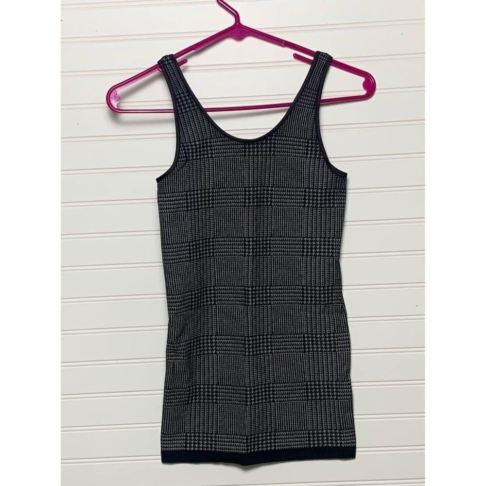The Limited Houndstooth Tank Top Women's Sleeveless Knit Blouse Layering S